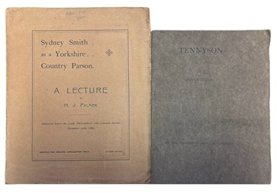 Lot 1162 - LECTURE PROGRAMMES: 2 Titles: OLIVER ELTON:...