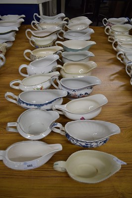 Lot 685 - TWENTY VARIOUS GRAVY BOATS