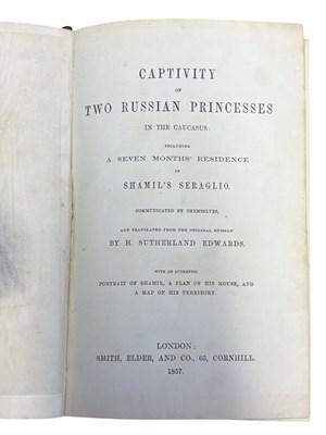 Lot 33 - H SUTHERLAND EDWARDS: CAPTIVITY OF TWO RUSSIAN...