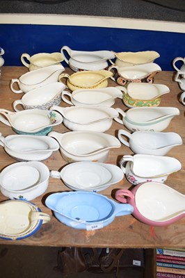 Lot 688 - TWENTY ONE VARIOUS GRAVY BOATS