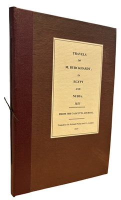 Lot 685 - JOHN LEWIS BURCKHARDT: TRAVELS OF M BURCKHARDT...