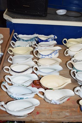 Lot 689 - FIFTEEN VARIOUS GRAVY BOATS