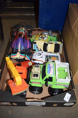 Lot 691 - BOX OF REMOTE CONTROL TOY VEHICLES AND OTHERS