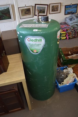 Lot 807 - A domestic stainless steel hot water cylinder