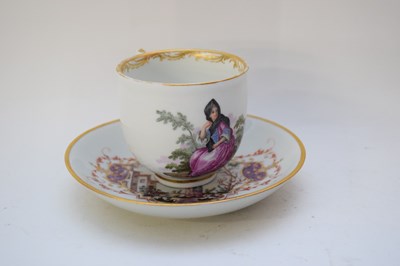Lot 115 - Vienna porcelain cup with Tau handle and a...