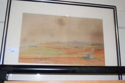 Lot 717 - KENNETH HOLMES, 'TOWARDS CROMER', WATERCOLOUR,...