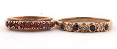 Lot 78 - Two gemset rings: to include a 9ct sapphire...
