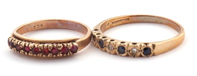Lot 78 - Two gemset rings: to include a 9ct sapphire...