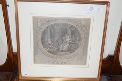 Lot 746 - Framed pair of 18th/19th century French prints,...