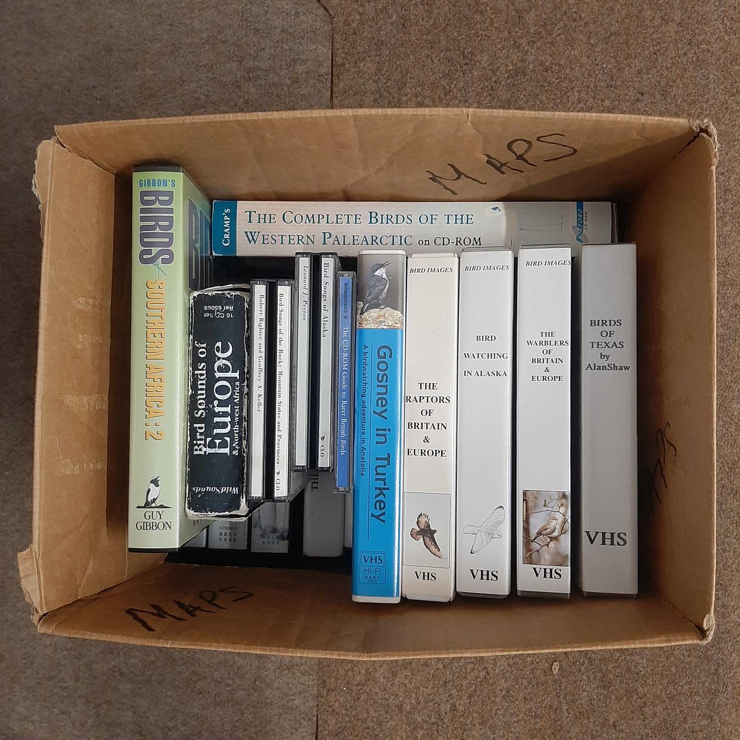 Lot 99 - Box Quantity of Ornithological interest DVDs,...