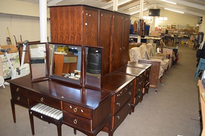 Lot 764 - STAG MINSTREL BEDROOM SUITE COMPRISING A PAIR...