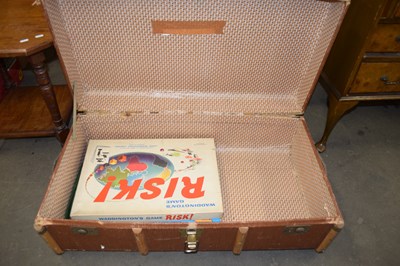 Lot 797 - WOODEN BOUND TRAVEL TRUNK