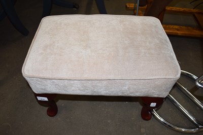 Lot 814 - MODERN CABRIOLE LEGGED FOOT STOOL