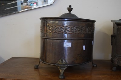 Lot 703 - Two vintage coal boxes