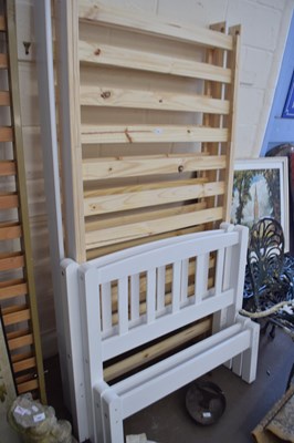 Lot 710 - Pair of modern single bed frames