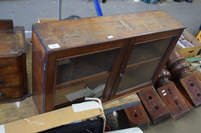 Lot 814 - Late Victorian table top two door display cabinet
