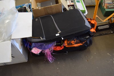 Lot 835 - Suitcase of various Halloween and other...