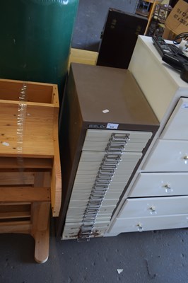 Lot 848 - Bisley metal chest of drawers