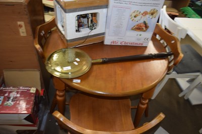 Lot 729 - Brass bed warming pan