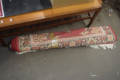 Lot 762 - Red floral patterned rug