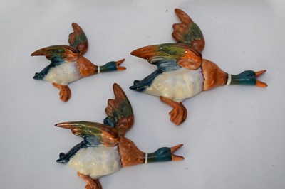 Lot 128 - Group of Beswick wall pockets modelled as ducks