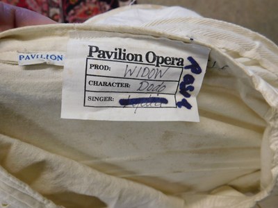 Lot 73 - Two reproduction calico bustle back crinoline...