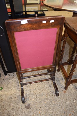 Lot 387 - MAHOGANY FRAMED LIFT-UP SCREEN