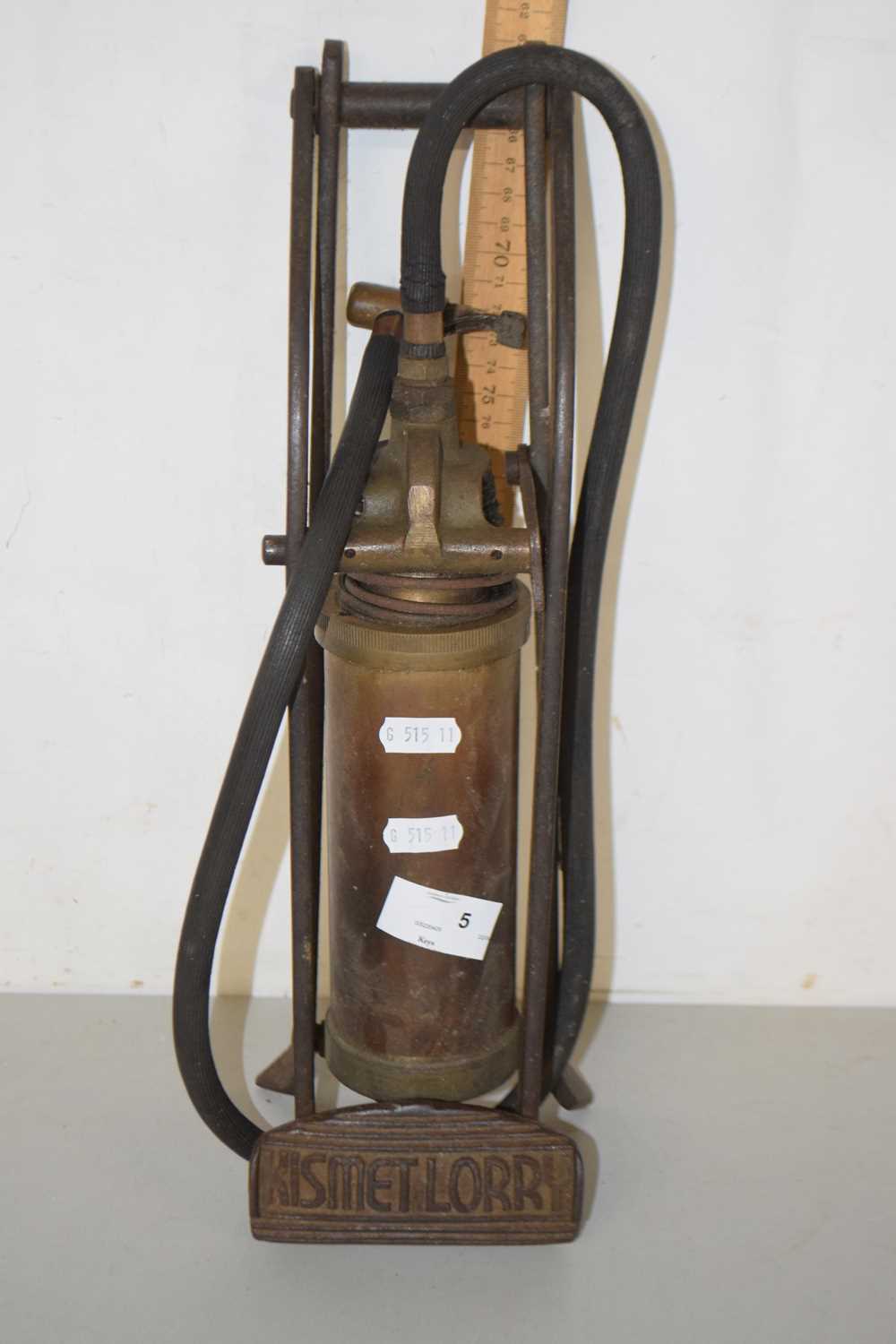 Lot 1 - A vintage foot pump