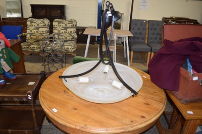 Lot 410 - LARGE MODERN CEILING LIGHT FITTING WITH...