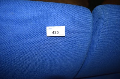 Lot 425 - FIVE BLUE UPHOLSTERED OFFICE CHAIRS