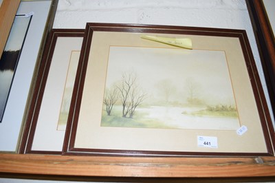 Lot 441 - PAUL MANN, TWO STUDIES, WINTER SCENES WITH...