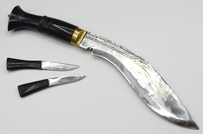 Lot 89 - 20th century, Gurkha Kothimora Kukri, with...