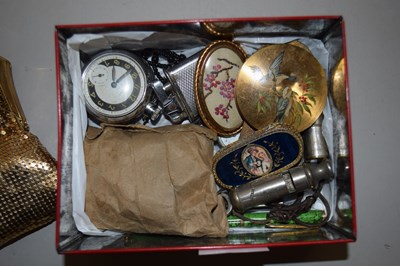 Lot 108 - Box of various powder compacts, vintage...