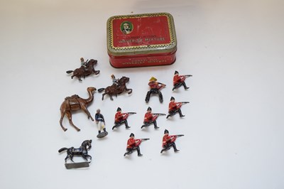 Lot 138 - Small tin box containing quantity of lead...