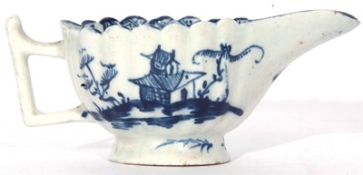 Lot 110 - Lowestoft Porcelain Butterboat c.1765