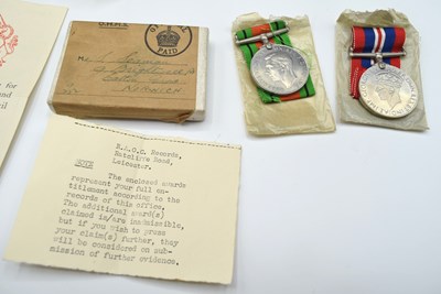 Lot 9 - Second World War Family Medal groups to...