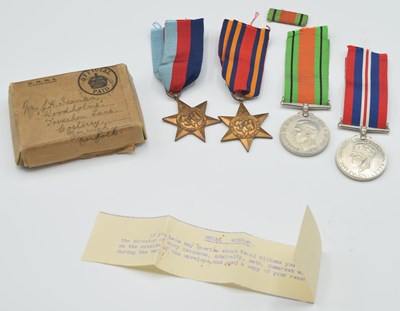 Lot 9 - Second World War Family Medal groups to...