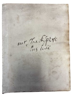 Lot 1267 - WILLIAM SHAKESPEARE: Facsimile will and...