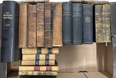 Lot 904 - ONE BOX: Mixed leather bindings and others, to...