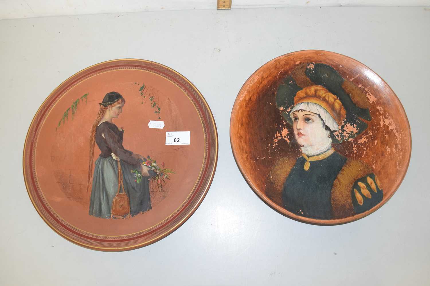 Lot 82 - A figural plaque or stand marked Torquay...