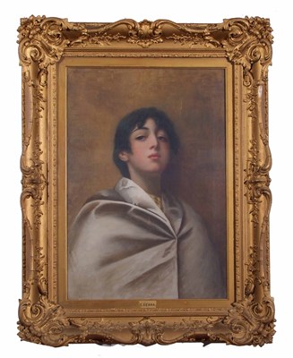 Lot 529 - Ernesto Serra (Italian, 1860-1915), Portrait...