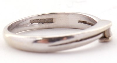 Lot 27 - A 9ct diamond ring, the central round...