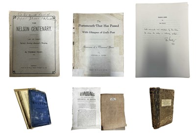 Lot 1214 - ONE BOX: Nelson interest ephemera including:...