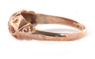 Lot 8 - An Edwardian ruby and diamond ring, the...