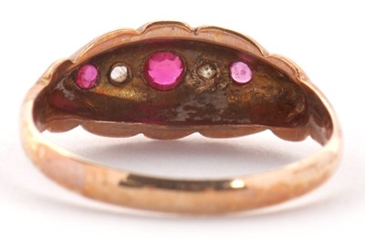 Lot 8 - An Edwardian ruby and diamond ring, the...