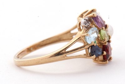 Lot 12 - A multi gemset ring, set with various...