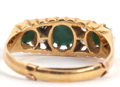 Lot 64 - A turquoise and diamond ring, the three...