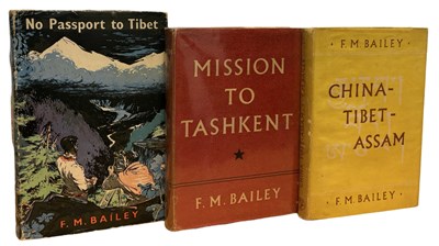 Lot 602 - F M BAILEY: 3 Titles: MISSION TO TASHKENT,...