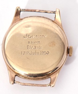 Lot 358 - Mid-20th century 9ct gold cased Rolex wrist...