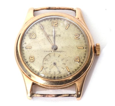 Lot 358 - Mid-20th century 9ct gold cased Rolex wrist...